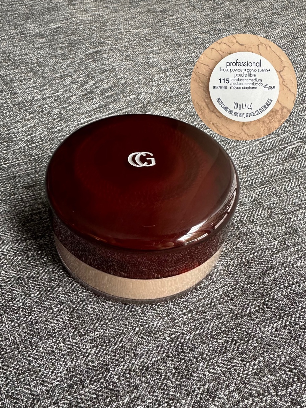 NEW SEALED Vtg Covergirl Professional Loose Powder Translucent Medium 115 NOS